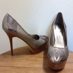 Sam Edelman SE Boutique NATHON Silver Platforms
